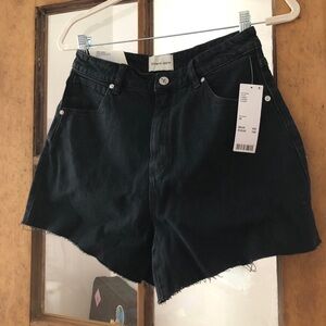 Abrand Venice Short - cutoff Jean shorts, women’s size 28, black